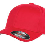 Gorra Flexfit 6277 Clásica Cerrada Roja