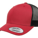 Gorra Flexfit 6606t Retro trucker Rojo/negro