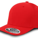 Gorra Flexfit 110 Tactel Velcro BK Rojo