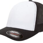 Gorra Flexfit 6511W MALLA  Blanco/Negro