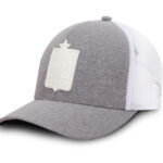 Gorra Once Caldas Flexfit Gris con blanco de Malla